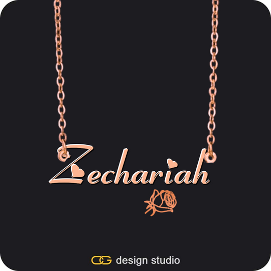 Shell Initial Necklace - Z / Silver,The Essential Name Necklace: Charm