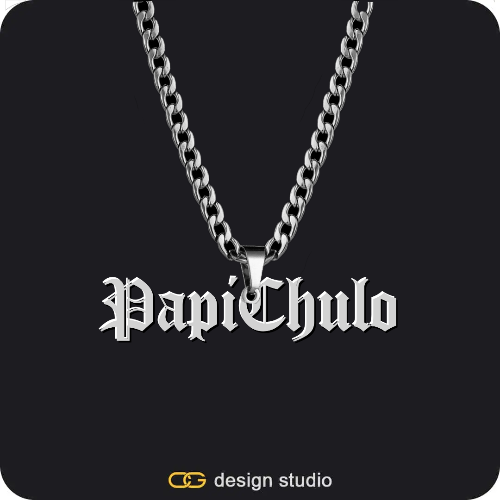 Grand victorian initial necklace - O / Silver,The Essential Name Necklace,Item Personalization