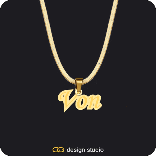The Spotlight Double Plated Name Necklace