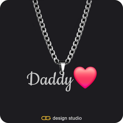The Essential Name Necklace: Cuban chain,The Essential Name Necklace,Item Personalization