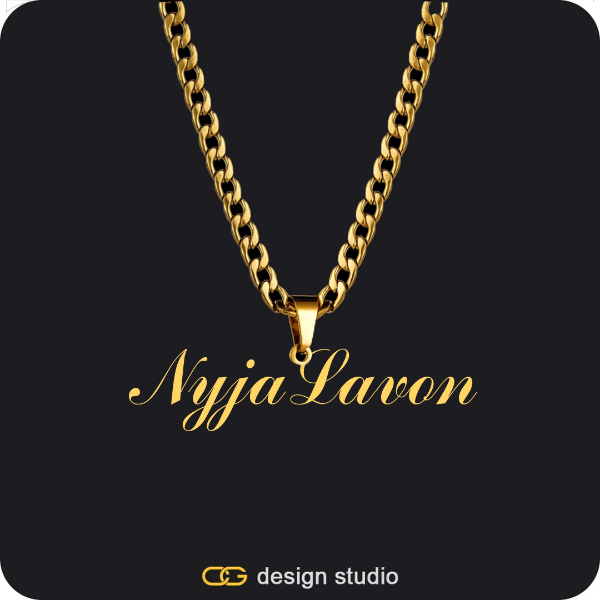 The Essential Name Necklace: Cuban chain,The Essential Name Necklace: Cuban chain