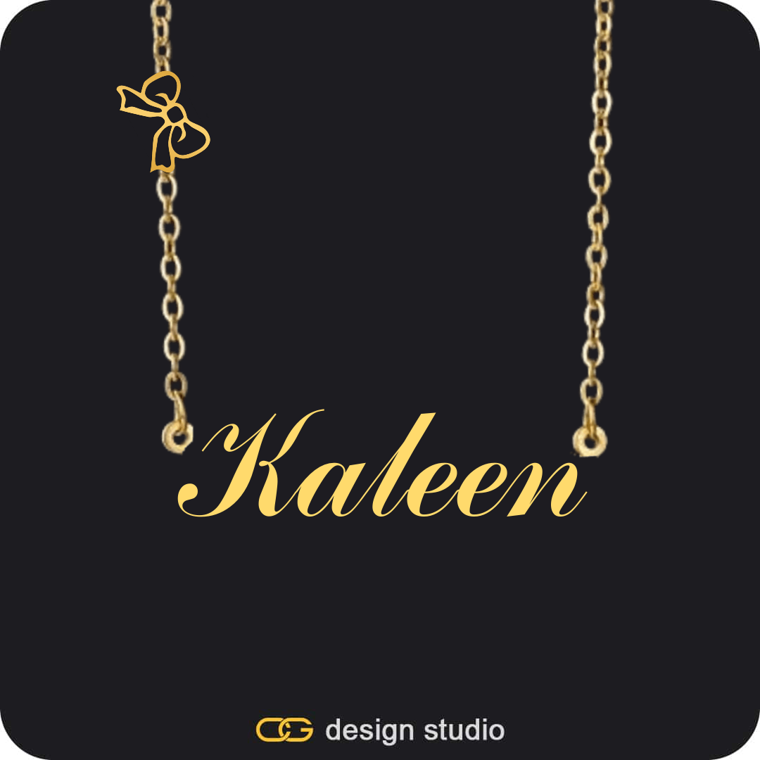 Clover Initial Necklace - K / 18 inch,The Essential Name Necklace: Charm