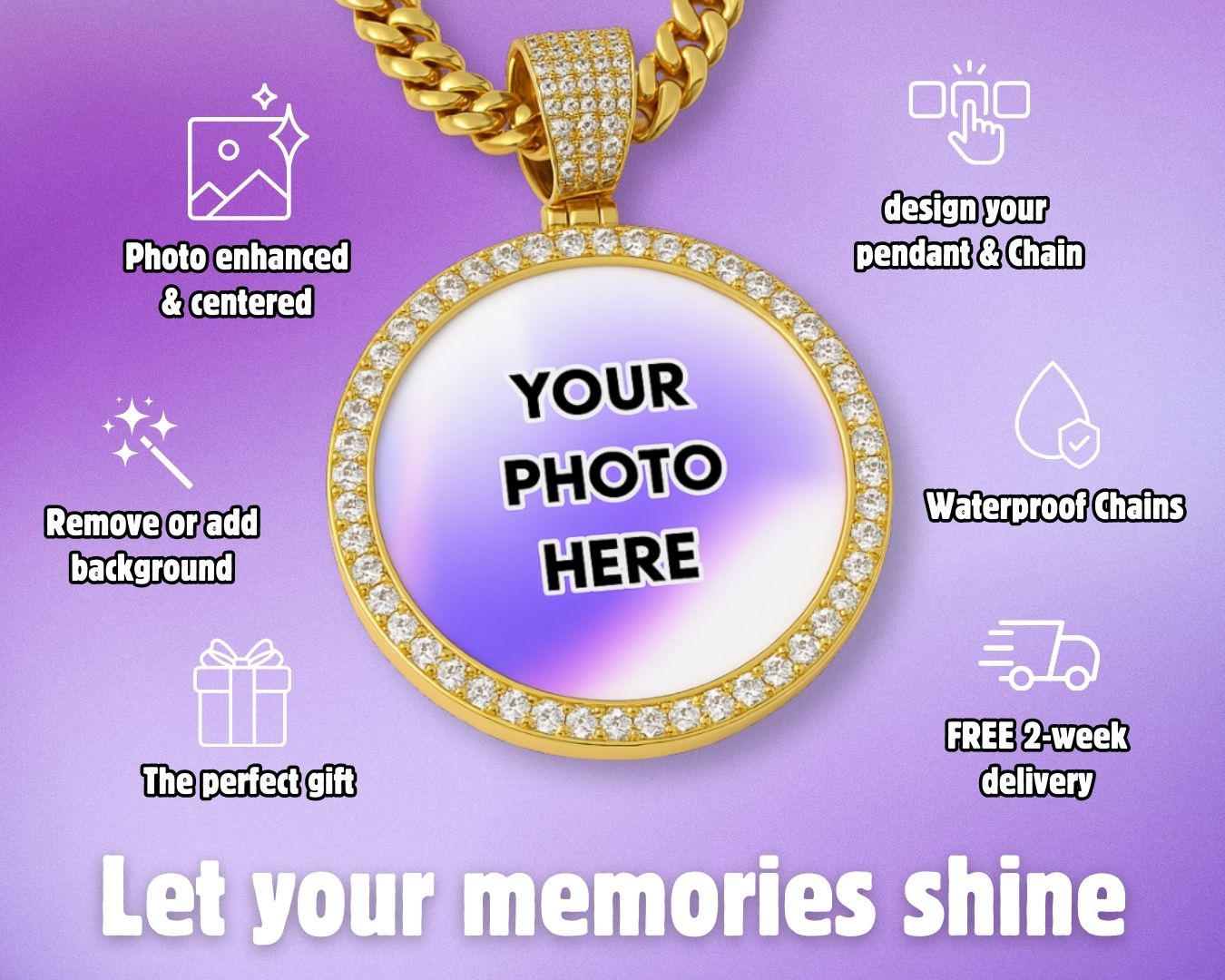 Custom Photo Pendant