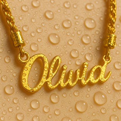 The Essential Name Necklace: Rope Chain