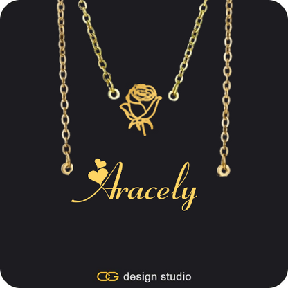 The Essential Name Necklace: Double Layer,The Essential Name Bracelet,The Essential Name Necklace: Double Layer