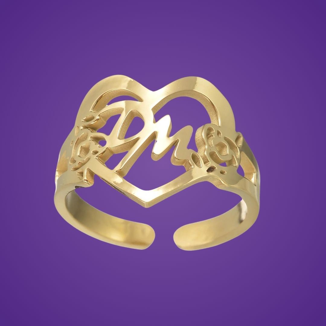 The Initial Heartfelt Ring