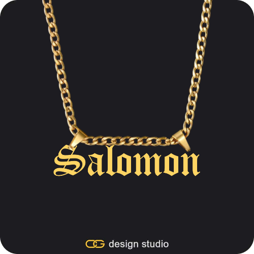 The Essential Name Necklace: Double Loop