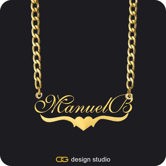 Clover Initial Necklace - H / 18 inch,The Essential Name Necklace: Underline,Item Personalization