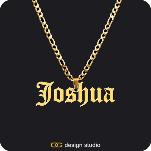 Grand victorian initial necklace - Q / Gold,The Essential Name Necklace,Item Personalization