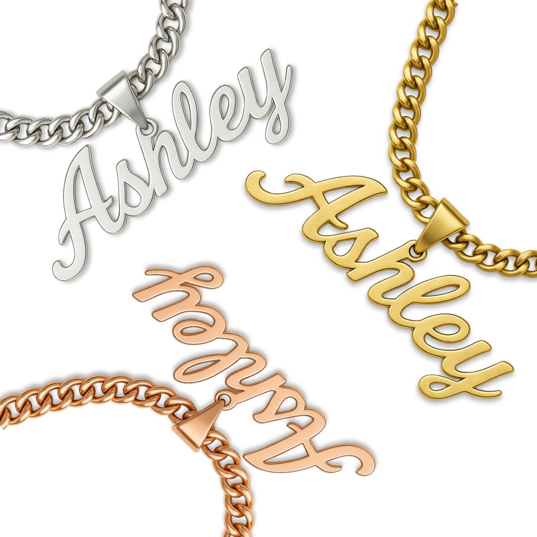 The Essential Name Necklace: Looped