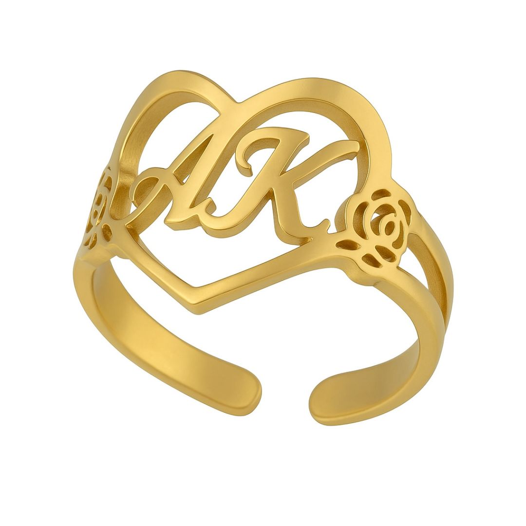 The Heartfelt Initial Ring