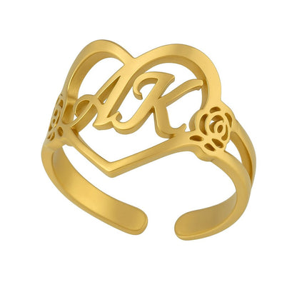The Heartfelt Initial Ring
