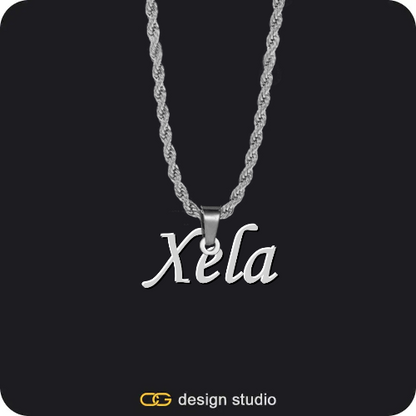 Grand victorian initial necklace - X / Silver,Item Personalization,The Essential Name Necklace,Item Personalization,The Essential Name Necklace