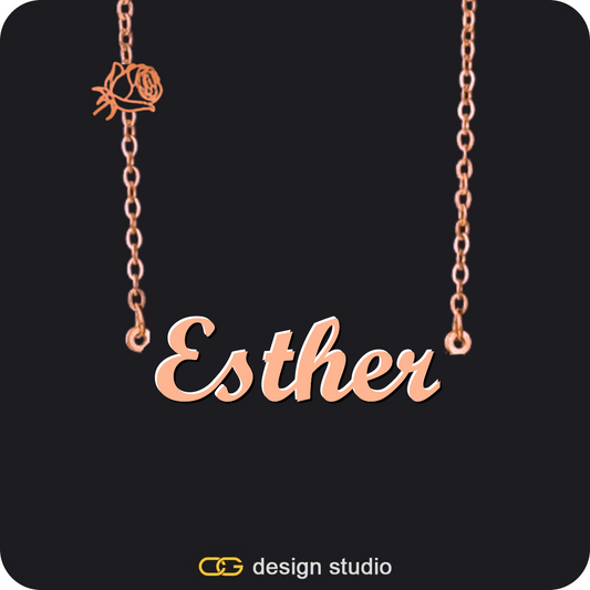 The Essential Name Necklace: Charm