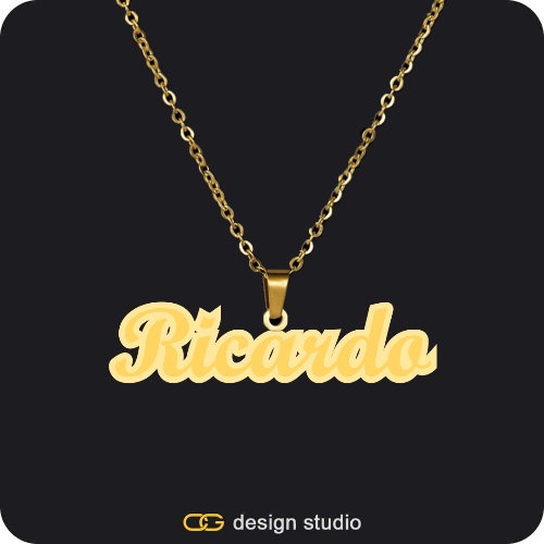 The Spotlight Double Plated Name Necklace,The Essential Name Necklace,Item Personalization