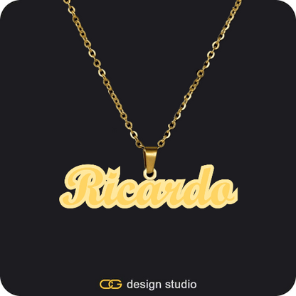 The Spotlight Double Plated Name Necklace,The Essential Name Necklace,Item Personalization