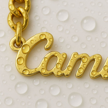 The Essential Name Necklace: Cuban chain