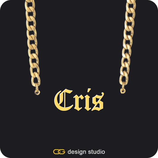 The Essential Name Necklace: Mens