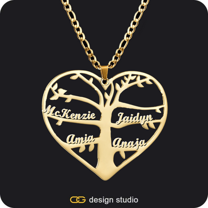 Family Tree,The Essential Name Necklace: Charm