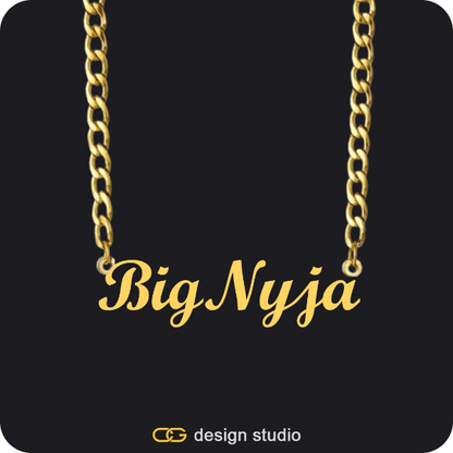 The Essential Name Necklace: Cuban chain,The Essential Name Necklace: Cuban chain