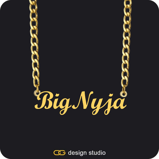 The Essential Name Necklace: Cuban chain,The Essential Name Necklace: Cuban chain