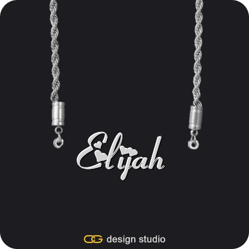 The Essential Name Necklace: Charm,Item Personalization,The Essential Name Necklace,Item Personalization