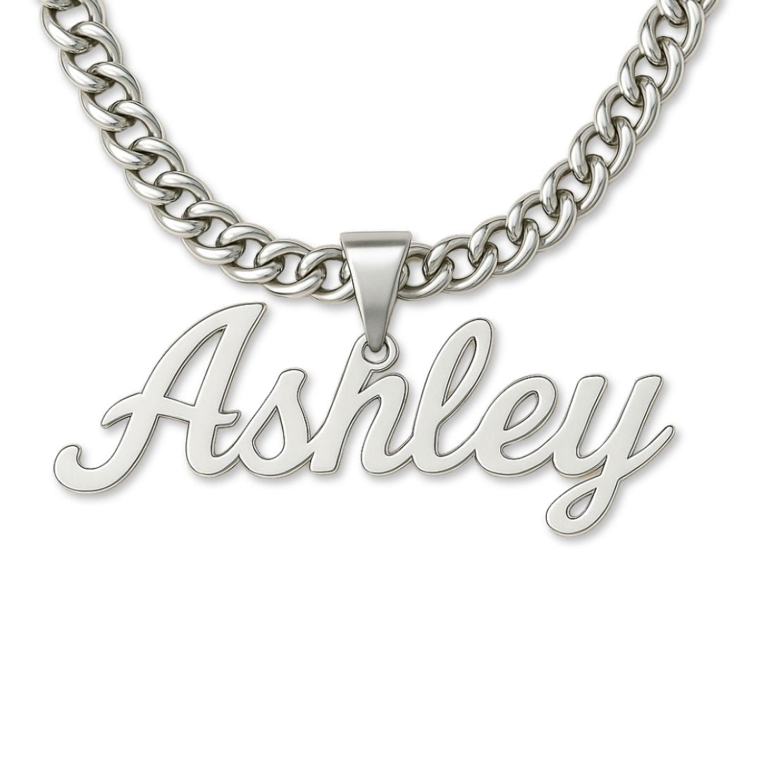 The Essential Name Necklace: Looped