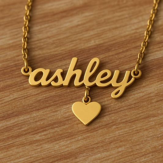 The Essential Name Necklace: Charm
