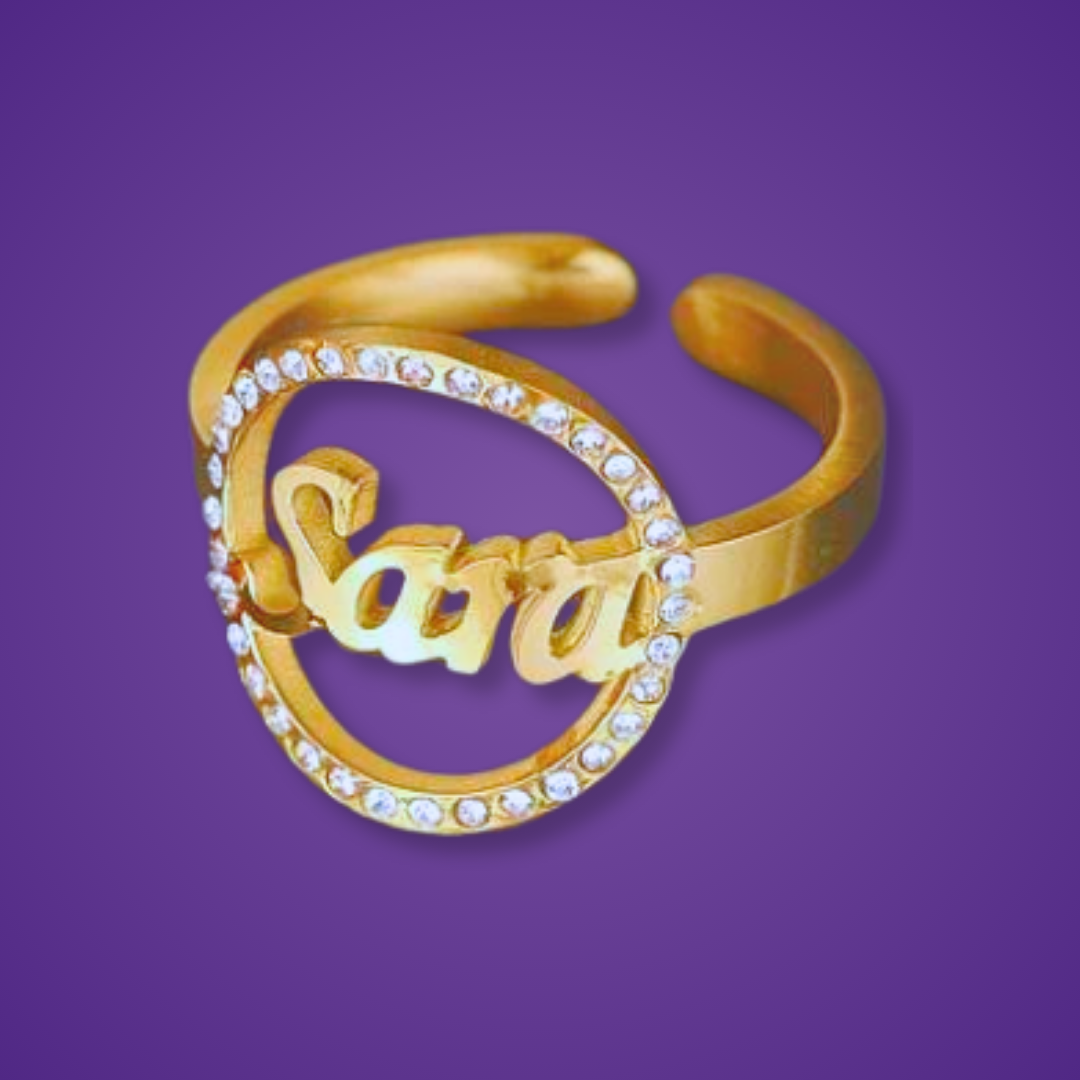 The Sparkling Name Ring