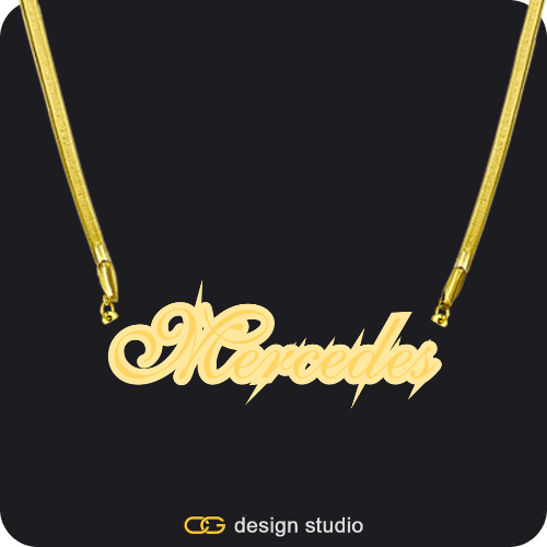 The Spotlight Double Plated Name Necklace