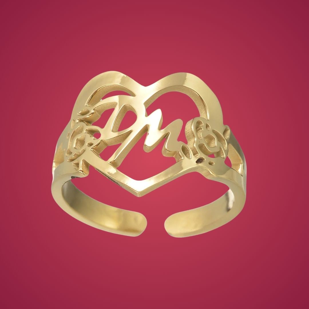 The Heartfelt Initial Ring