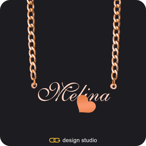 The Essential Name Necklace: Cuban chain