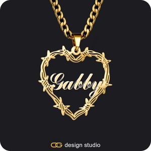 Bichota Heart Name Necklace