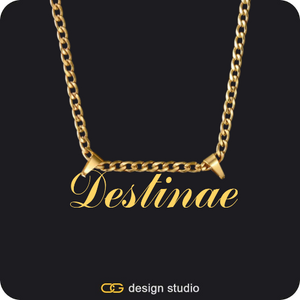 The Essential Name Necklace: Double Loop