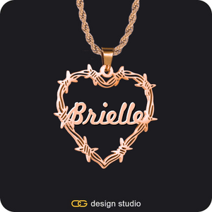 Bichota Heart Name Necklace