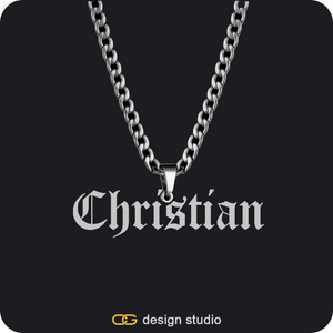 The Essential Name Necklace: Cuban chain