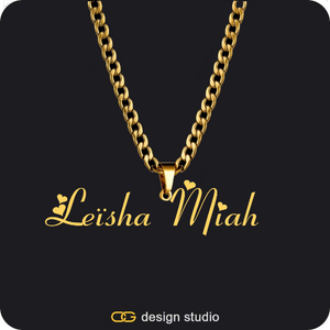 The Essential Name Necklace: Looped