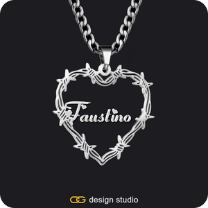 Bichota Heart Name Necklace