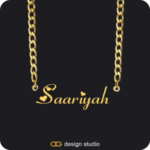 The Essential Name Necklace: Cuban chain