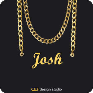 The Essential Name Necklace: Cuban chain