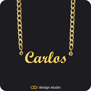 The Essential Name Necklace: Cuban chain