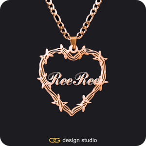 Bichota Heart Name Necklace