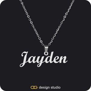 The Essential Name Necklace: Looped