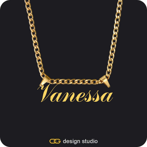 The Essential Name Necklace: Double Loop