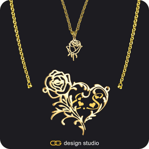 The Rose Petal Name Necklace