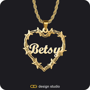 Bichota Heart Name Necklace