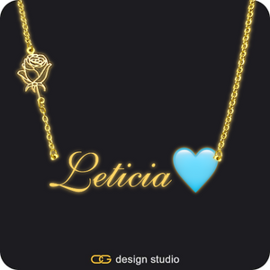 The Essential Name Necklace: Glitter