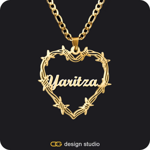 Bichota Heart Name Necklace