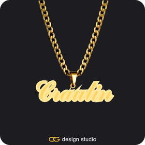 The Spotlight Double Plated Name Necklace