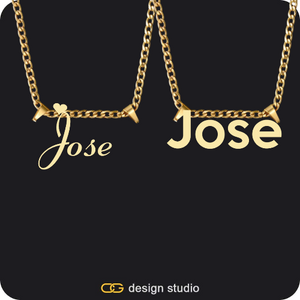 His & Hers Name Necklaces